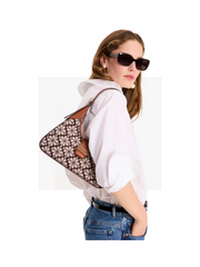 on-model-Kate-Spade-Flower-Jacquard-Nouveau-Small-Shoulder-Bag-Burgundy-Multi