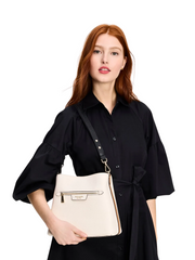 on-model-Kate-Spade-Hudson-Colorblocked-Shoulder-Bag-Parchment-Multi