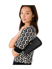 on-model-Kate-Spade-Kayla-Pebbled-Leather-Convertible-Wristlet-Black