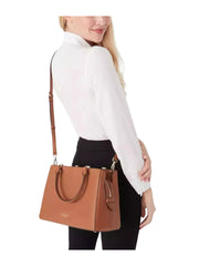 on-model-Kate-Spade-Leila-Medium-Triple-Compartment-Satchel-In-Warm-GingerbreadWEBP