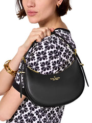 on-model-Kate-Spade-Nova-Crescent-Shoulder-Bag-Black