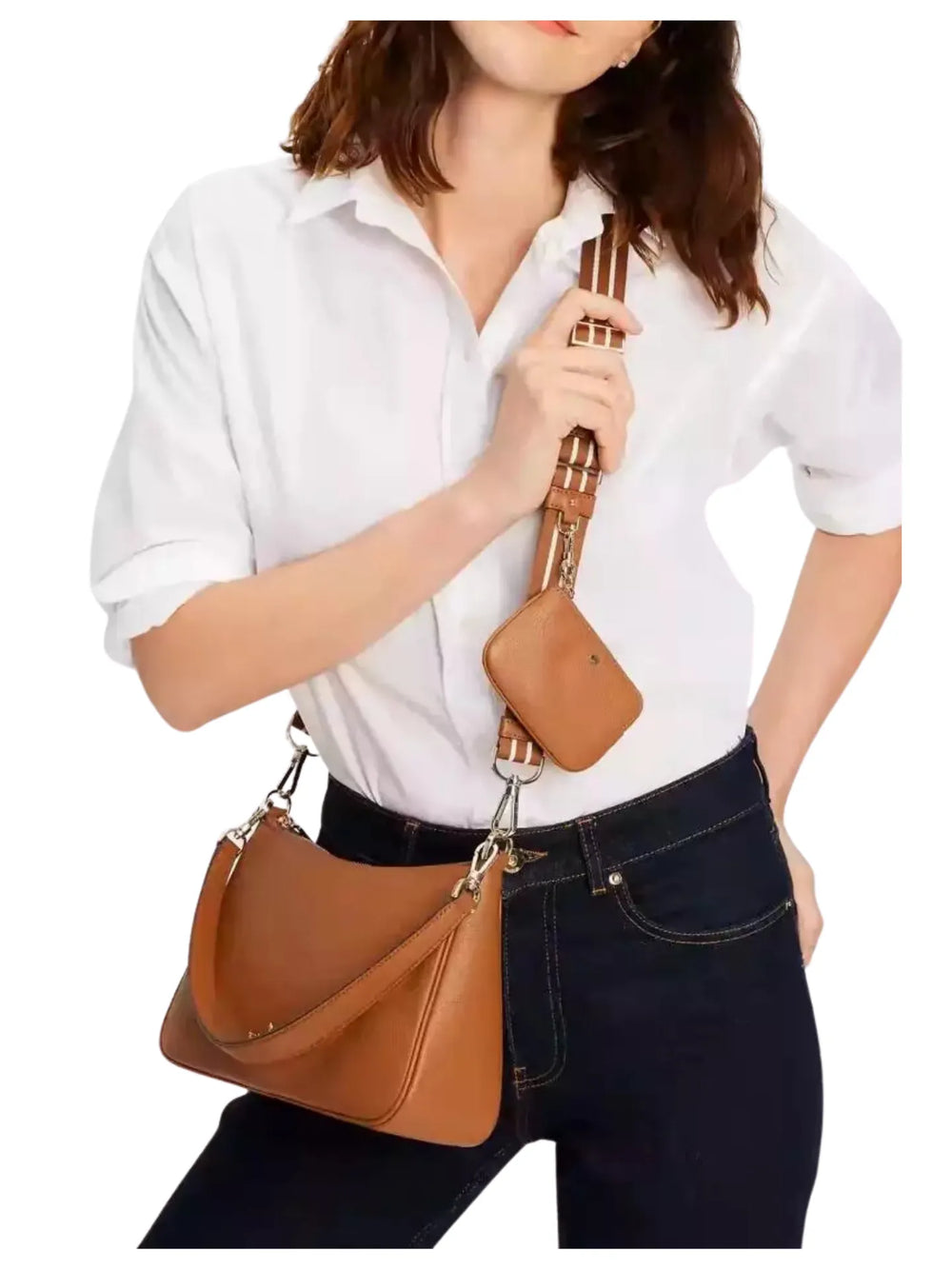 on-model-Kate-Spade-Rosie-Leather-Shoulder-Bag-Warm-Ginger