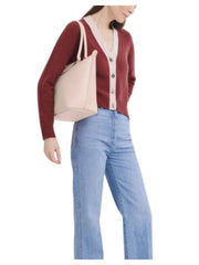 on-model-Longchamp-Le-Pliage-City-Medium-Tote-Bag-Nude