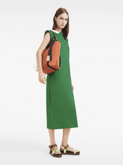 on-model-Longchamp-Le-Pliage-Small-Re-Play-Tote-Bag-Carotte