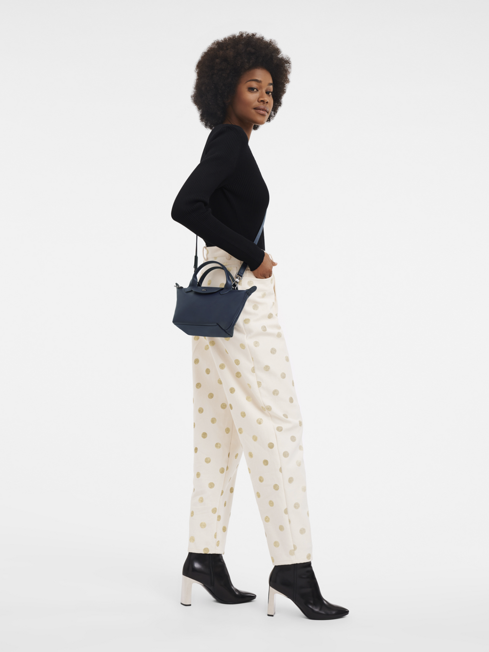 on-model-Longchamp-Le-Pliage-Xtra-XS-Handbag-Navy