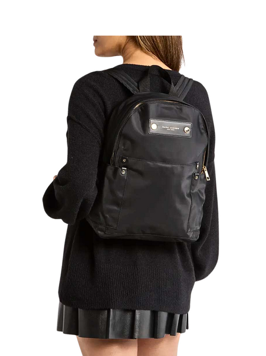 on-model-Marc-Jacobs-Preppy-Nylon-Backpack-Black