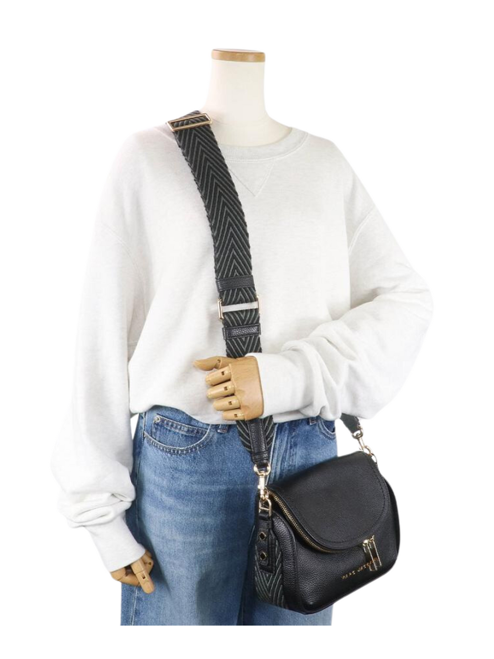 on-model-Marc-Jacobs-The-Groove-Mini-Messenger-Bag-Black