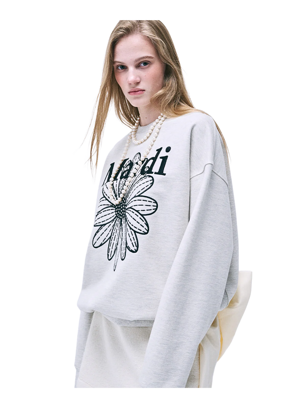 on-model-Mardi-Mercredi-Sweatshirt-Flowermardi-Needlework-Oatmeal-Black