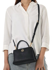 on-model-Tory-Burch-Britten-Mini-Satchel-Bag-Black