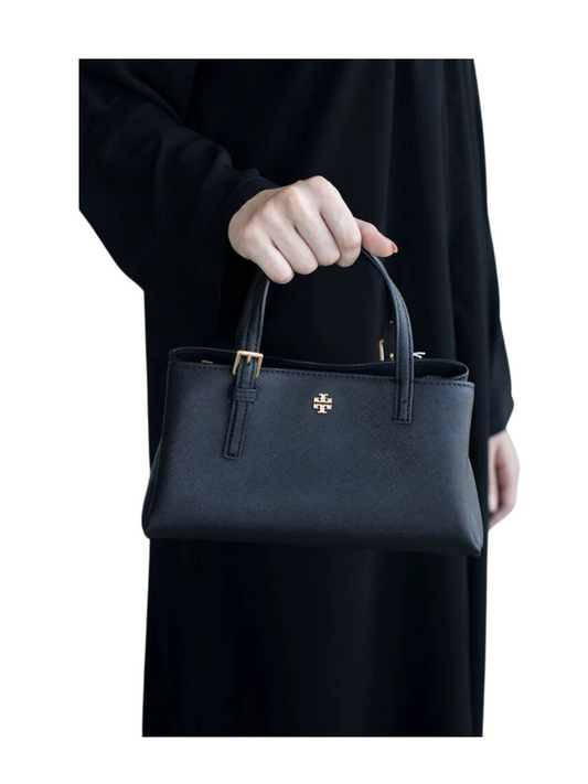 on-model-Tory-Burch-Emerson-Mini-Tote-Bag-In-Black
