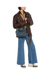 on-model-crossbody-Coach-Rogue-Bag-25-In-Regenerative-Leather-Dark-Denim-Multi