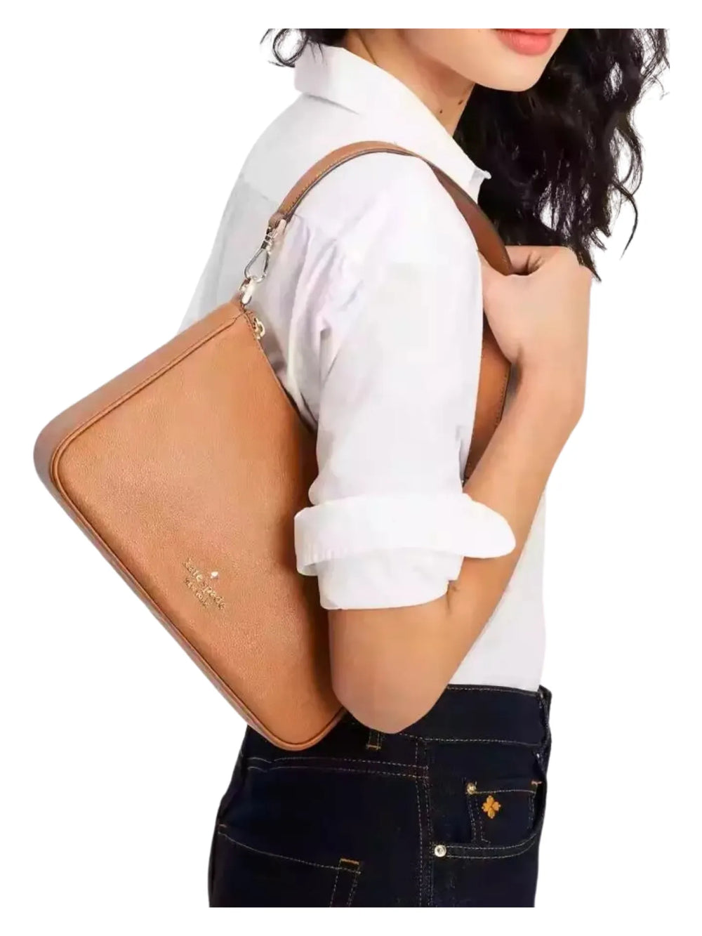 on-model1-Kate-Spade-Rosie-Leather-Shoulder-Bag-Warm-Ginger