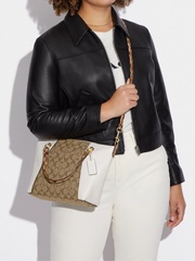 on-model2-Coach-Kacey-SatchelIn-Colorblock-Signature-Canvas-Khaki-Chalk-Multi