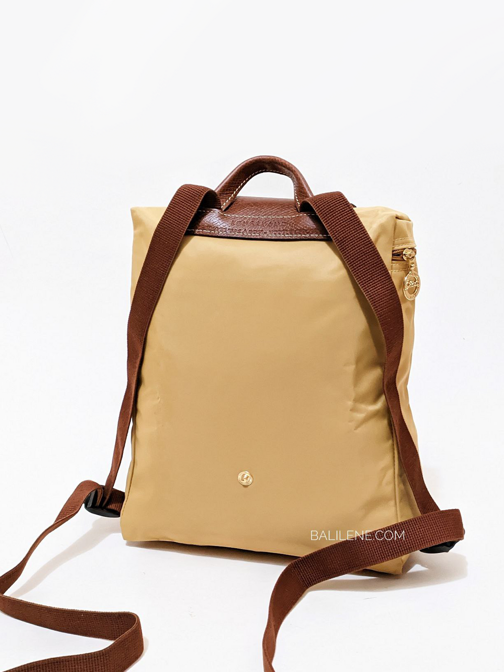 on-produk-Longchamp-Le-Pliage-Original-Backpack-Bag-Miel
