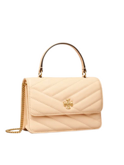 tampak-depan-Tory-Burch-Kira-Chevron-Mini-Top-Handle-Chain-Wallet-Apricot