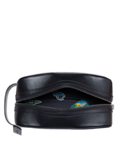 zip-Coach-Leather-Large-Travel-Kit-Pouch-Bag-Black