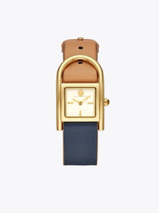 Tory Burch Tbw7500 Thayer Navy Gold Watch