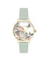 Olivia Burton Signature Florals Gold & Sage Watch