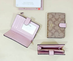 Coach 23553 Medium Corner Khaki Blossom