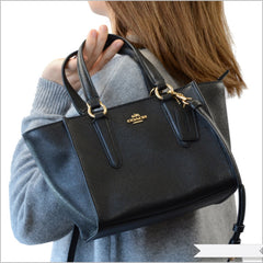 Coach 11925 Crossgrain Crosby 21 Carryall Black