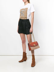 Coach 30585 Parker In Signature Canvas With Tea Rose Turnlock