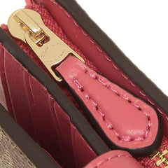 Coach 23553 Corner Medium Zip signature Khaki Poppy