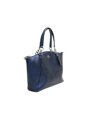 Coach F56127 Small Kelsey Satchel Metallic Navy