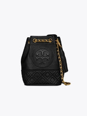 Tory Burch 49321 Fleming Mini Bucket Bag Black