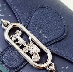 Coach 91024 Rose Bouqt Jade Shoulder Bag Midnight Multi