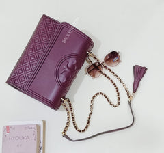 Tory Burch 43833 Fleming Convertible Shoulder Bag Medium Claret