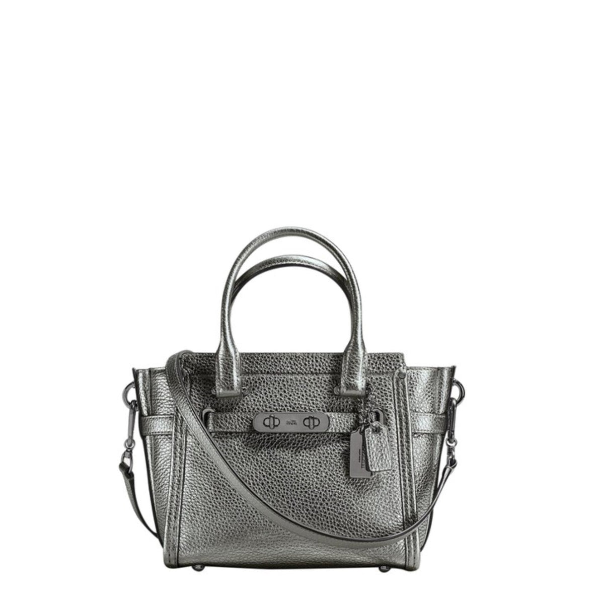 Tas Coach 54625 Swagger 15 In Pebble Leather Gunmetal Balilene