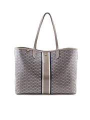 Tory Burch Gemini Tote French Gray Link Stripe