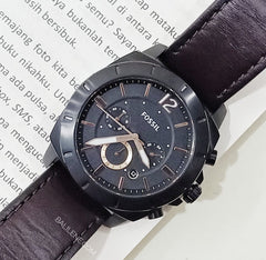 Fossil  Bq2380ie Privateer Chronoghraph Brown
