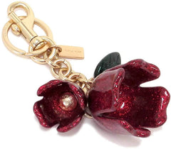 Coach F58514 Glitter Tea Rose Bag Charm