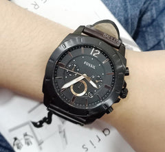 Fossil  Bq2380ie Privateer Chronoghraph Brown