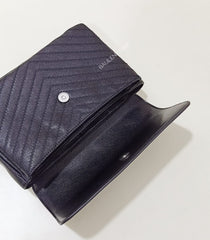 Tory Burch Fleming Distressed Flap Shoulder Black