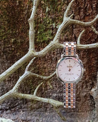 Coach 14503013 Women's Tatum Slim Two Tone Steel Bracelet Quartz Analog Watch