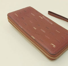 Fossil SL7915914 RFID Logan Zip Brown Multi