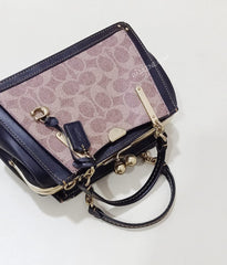 Coach 88542 Dreamer 21 Signature Kisslock Tan Black