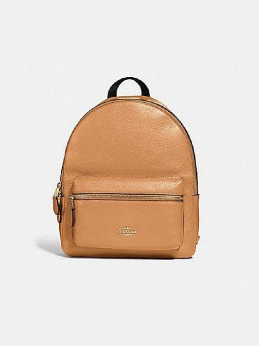 Coach Medium Charlie Backpack Light Saddle