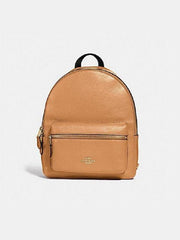 Coach Medium Charlie Backpack Light Saddle