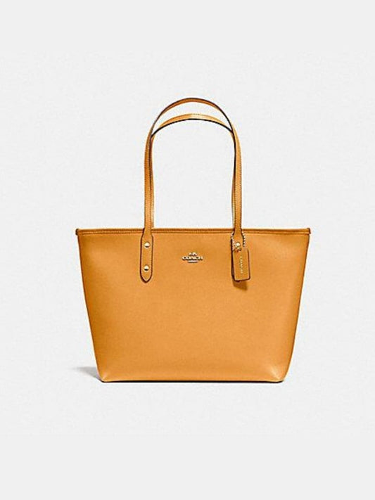 Coach F58846 City Zip Tote Goldenrod/light Gold