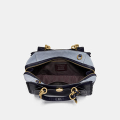 Coach 76787 Whipstitch Mixed Leather Dreamer Ink Multi