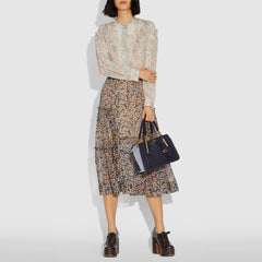 Coach 76787 Whipstitch Mixed Leather Dreamer Ink Multi