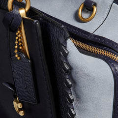 Coach 76787 Whipstitch Mixed Leather Dreamer Ink Multi