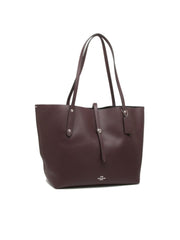 Coach F58849 Market Tote Pabbled Leather Oxblood