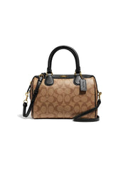 Coach F32203 Mini Bennet Signature Khaki Black