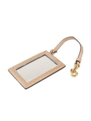 Coach F79926 Lanyard Set Signature Canvas With Party Animals Print Khaki Pink Multi