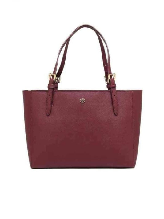 Tory Burch 49127 Emerson Small Buckle Tote Imperial Garnet