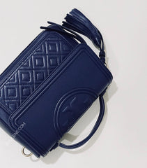 Tory Burch 45147 Fleming Satchel Royal Navy